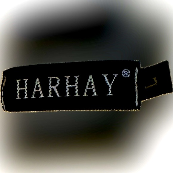 HARHAY RAGLAN STRIPE SLEEVE BOAT NECK TUNIC GRAY BLUE COTTON SPANDEX LONG TSHIRT - Picture 5 of 6